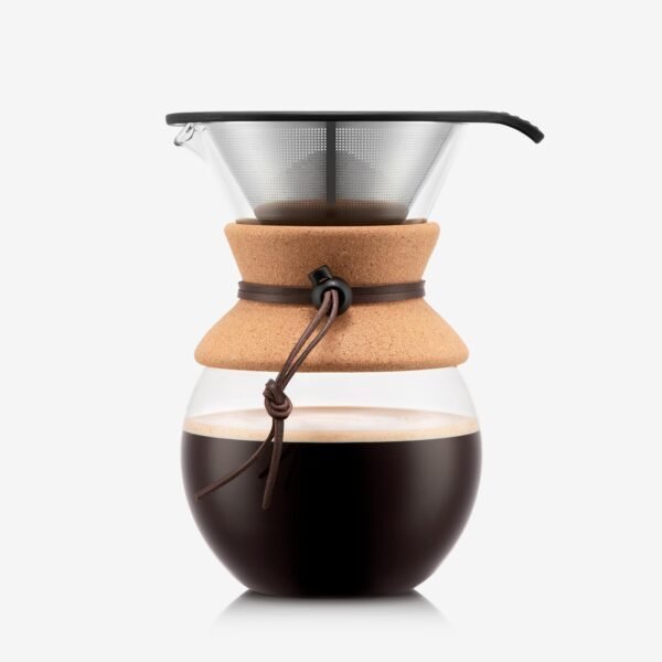61ShLwhRkML._AC_SL1500_ Review of Bodum Pour Over Coffee Maker 34 Oz with Cork Grip
