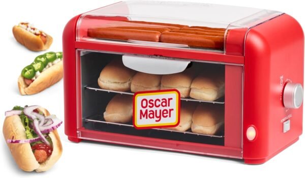711BxWx0RoL._AC_SL1500_ Review of Nostalgia Oscar Mayer Hot Dog Roller and Bun Toaster Oven