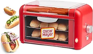 711BxWx0RoL.__AC_SX300_SY300_QL70_FMwebp_ Review of Nostalgia Oscar Mayer Hot Dog Roller and Bun Toaster Oven