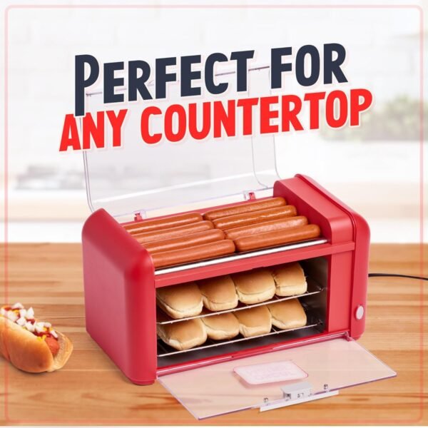 71CpwWpA61L._AC_SL1500_ Review of Nostalgia Oscar Mayer Hot Dog Roller and Bun Toaster Oven