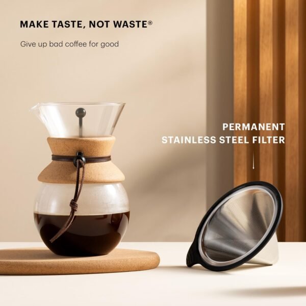 71UNJW57RmL._AC_SL1500_ Review of Bodum Pour Over Coffee Maker 34 Oz with Cork Grip