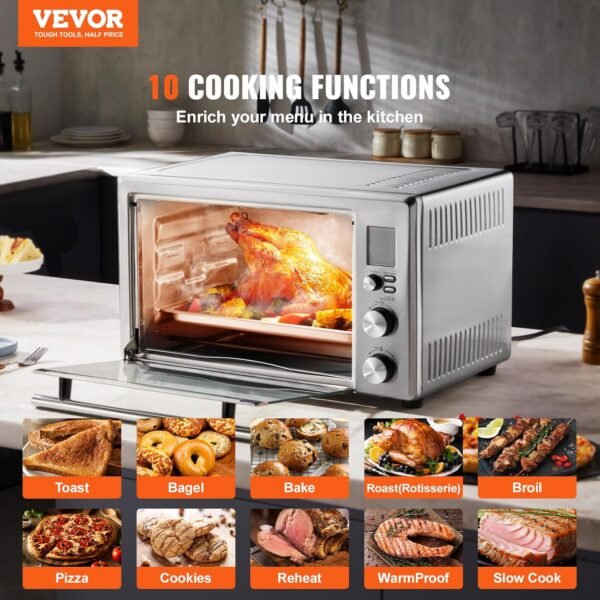 81I5VfCanEL._AC_SL1500_ VEVOR Convection Toaster Oven Review 2024 Best 10-in-1 Multifunctional Countertop Oven